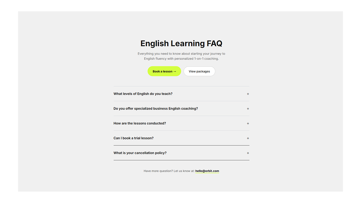 FAQ 01 Orbit
